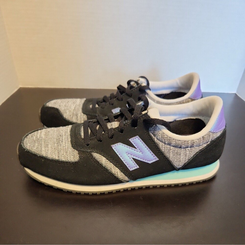 New Balance Black Grey & Violet Running Shoes WL420KIC - Womens Size 8.5